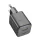 HOCO N41 încărcător de rețea USB + priză Type-C (20W, GaN, încărcător rapid PD 3.0) NEGRU
