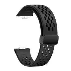   Curea de schimb (dimensiune personalizata, silicon, perforata, respirabila) NEGRA Huawei Watch Fit 3