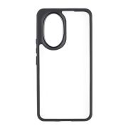   Protectie de telefon din silicon (rezistenta la impact, spate transparent) NEGRU Honor 200