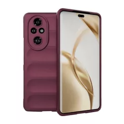   HUSĂ! - Protectie din silicon pentru telefon (rezistenta la socuri, protectie camera, 3D) BURGUNDY Honor 200 Pro