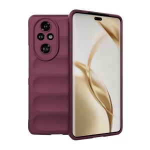 HUSĂ! - Protectie din silicon pentru telefon (rezistenta la socuri, protectie camera, 3D) BURGUNDY Honor 200 Pro