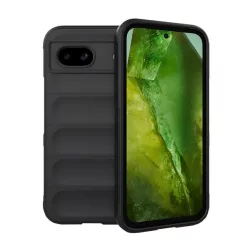   HUSĂ! - Protectie din silicon pentru telefon (rezistenta la socuri, protectie camera, 3D) NEGRU Google Pixel 8a