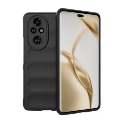   HUSĂ! - Protectie din silicon pentru telefon (rezistenta la socuri, protectie camera, 3D) NEGRU Honor 200 Pro