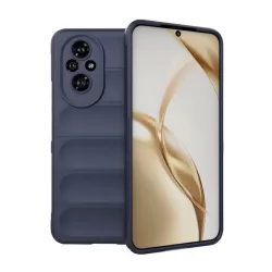   HUSĂ! - Protectie din silicon pentru telefon (rezistenta la socuri, protectie camera, 3D) ALBASTRU INCHIS Honor 200