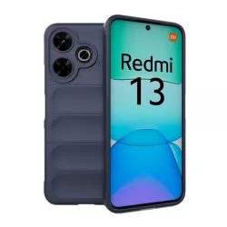   HUSĂ! - Protectie din silicon pentru telefon (rezistenta la socuri, protectie camera, 3D) ALBASTRU INCHIS Xiaomi Redmi 13