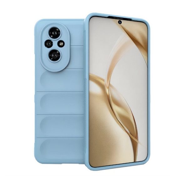 HUSĂ! - Protectie din silicon pentru telefon (rezistenta la socuri, protectie camera, 3D) ALBASTRU DESCHIS Honor 200