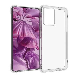 HUSĂ! - Protector de telefon din silicon (rezistenta la impact, colt cu perna de aer) TRANSPARENT HMD Pulse Plus, Pulse Pro