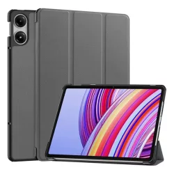   Husă în picioare, efect piele (FLIP activ, deschidere laterală, TRIFOLD, suport desktop) GR ÎNCHIS Xiaomi Redmi Pad Pro