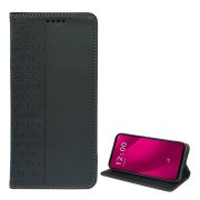   Husă în picioare, efect piele (FLIP, deschidere laterală, suport de masă, trifoi) BLACK T Phone 2 Pro 5G