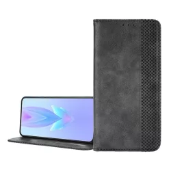   HUSĂ! - Carcasa in picioare, efect piele (FLIP, deschidere laterala, suport de birou, mozaic) NEGRU Realme GT 6T 5G, GT 6 5G