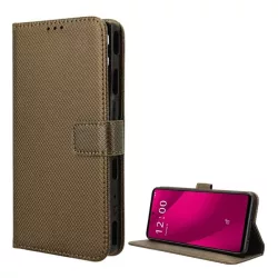   HUSĂ! - Husă în picioare, efect piele (FLIP, deschidere laterală, suport de masă, romb + curea de mână) MARO T Phone 2 Pro 5G