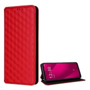   Carcasă în picioare, efect piele (FLIP, deschidere laterală, suport de birou, romb 3D complet, premium) RED T Phone 2 Pro 5G