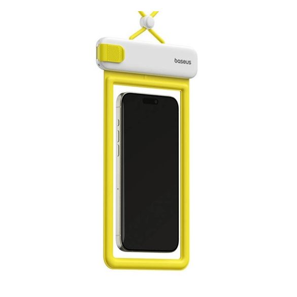 Carcasă impermeabilă/impermeabilă BASEUS DEEPDIVE, AQUA (universală, IPX8, poate fi atârnată de gât, dimensiune 7,2") NEGRU