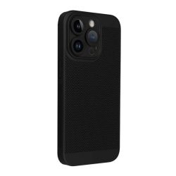   HUSĂ! - Protectie din plastic pentru telefon (respirabila, perforata, protectie camera) NEGRU Apple iPhone 16 Plus