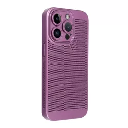   HUSĂ! - Protector din plastic pentru telefon (respirabil, perforat, protector pentru camera) PURPLE Apple iPhone 16 Pro