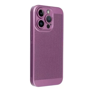 HUSĂ! - Protector din plastic pentru telefon (respirabil, perforat, protector pentru camera) PURPLE Apple iPhone 16 Pro