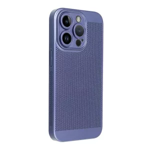 HUSĂ! - Protectie din plastic pentru telefon (respirabila, perforata, protectie camera) ALBASTRU INCHIS Apple iPhone 16 Pro