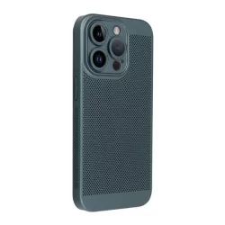   HUSĂ! - Protector din plastic pentru telefon (respirabil, perforat, protector pentru cameră) VERDE ÎNCHIS Apple iPhone 16 Pro Max