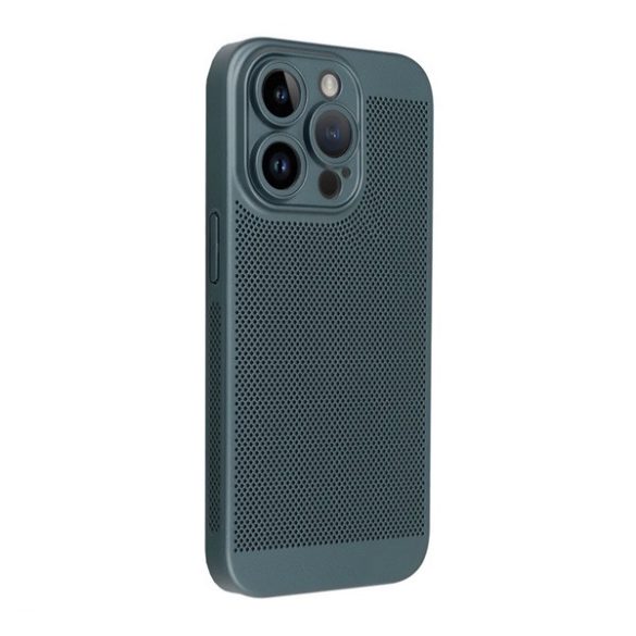 Protector din plastic pentru telefon (respirabil, perforat, protector pentru cameră) VERDE ÎNCHIS Apple iPhone 16 Pro Max