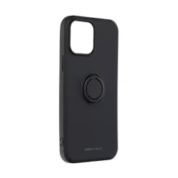   HUSĂ! - Protectie de telefon din silicon ROAR AMBER (inel de fixare, magnetic, protectie pentru camera) NEGRU Apple iPhone 16 Pro Max