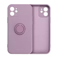   HUSĂ! - Protectie de telefon din silicon ROAR AMBER (inel de fixare, magnetic, protectie pentru camera) PURPLE Apple iPhone 16 Pro Max