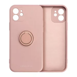 HUSĂ! - Protectie de telefon din silicon ROAR AMBER (inel de fixare, magnetic, protectie camera) ROZ Apple iPhone 16 Pro
