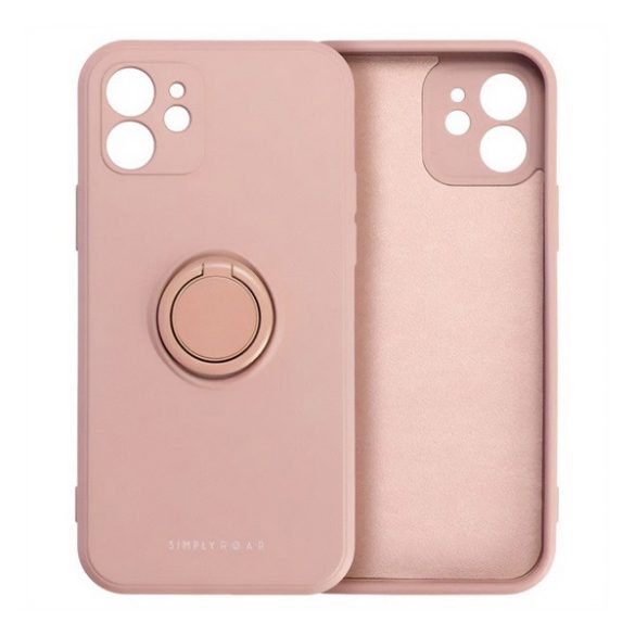Protectie de telefon din silicon ROAR AMBER (inel de fixare, magnetic, protectie camera) ROZ Apple iPhone 16