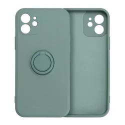   HUSĂ! - Protectie de telefon din silicon ROAR AMBER (inel de fixare, magnetic, protectie pentru camera) VERDE ÎNCHIS Apple iPhone 16 Pro