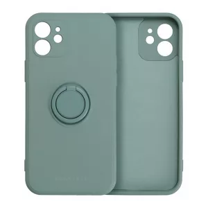 HUSĂ! - Protectie de telefon din silicon ROAR AMBER (inel de fixare, magnetic, protectie pentru camera) VERDE ÎNCHIS Apple iPhone 16 Pro