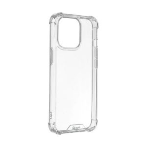 HUSĂ! - Protector de telefon din plastic ROAR JELLY ARMOR (cadru din silicon, rezistenta la impact, colt cu perna de aer) TRANSPARENT Apple iPhone 16 Plus