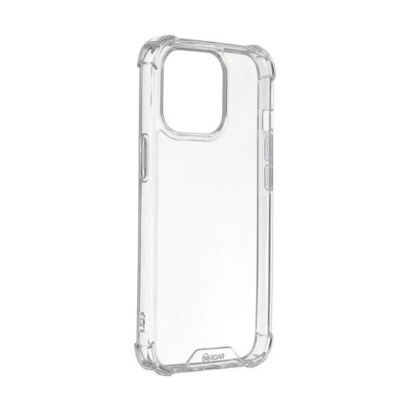 Protector de telefon din plastic ROAR JELLY ARMOR (cadru din silicon, rezistenta la impact, colt cu perna de aer) TRANSPARENT Apple iPhone 16 Pro Max