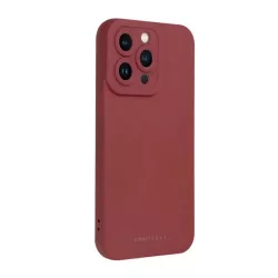   HUSĂ! - Protector de telefon din silicon ROAR LUNA (ultra-subtire, mat, protector pentru camera, wireless) BURGUNDY Apple iPhone 16 Pro Max