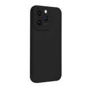   Protector de telefon din silicon ROAR LUNA (ultra-subtire, mat, protector pentru camera, wireless) NEGRU Apple iPhone 16 Pro