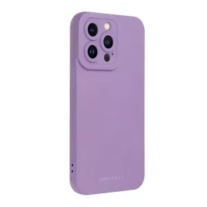 HUSĂ! - Protector de telefon din silicon ROAR LUNA (ultra-subțire, mat, protector pentru cameră, fără fir) PURPLE Apple iPhone 16 Pro Max