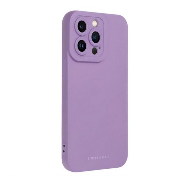 Protector de telefon din silicon ROAR LUNA (ultra-subtire, mat, protector pentru camera, wireless) PURPLE Apple iPhone 16