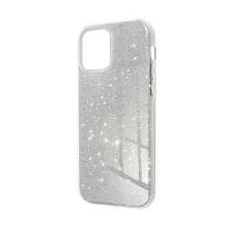   HUSĂ! - Protectie de telefon din silicon (interior din plastic, spate lucios) SILVER Apple iPhone 16 Pro