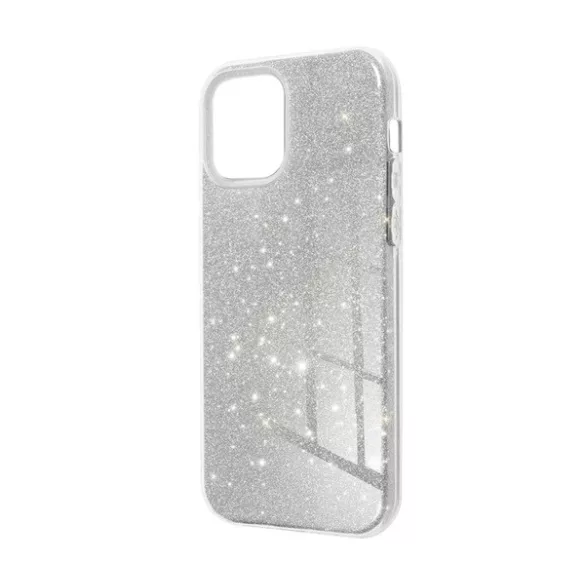 HUSĂ! - Protectie de telefon din silicon (interior din plastic, spate lucios) SILVER Apple iPhone 16 Pro