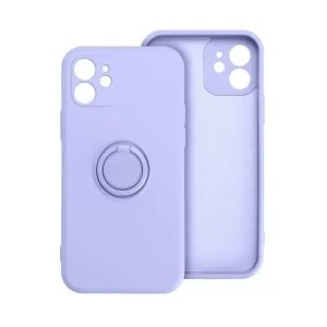 HUSĂ! - Protectie din silicon pentru telefon (inel de fixare, interior din microfibra de pluș, magnetic, protector pentru cameră) PURPLE Apple iPhone 16 Plus