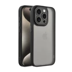  HUSĂ! - Protectie din silicon pentru telefon (rezistenta la impact, spate acrilic, protectie camera) NEGRU Apple iPhone 16