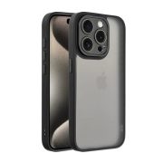   Protectie din silicon pentru telefon (rezistenta la impact, spate acrilic, protectie camera) NEGRU Apple iPhone 16 Pro