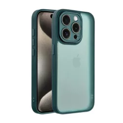   HUSĂ! - Protectie din silicon pentru telefon (rezistenta la impact, spate acrilic, protectie pentru camera) VERDE INCHIS Apple iPhone 16 Pro Max