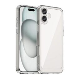   HUSĂ! - Protectie de telefon din silicon (rezistenta la impact, spate transparent) TRANSPARENT Apple iPhone 16 Plus