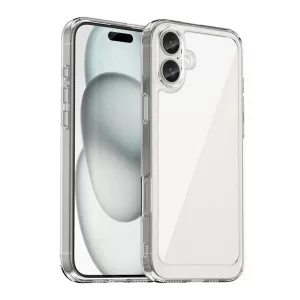 HUSĂ! - Protectie de telefon din silicon (rezistenta la impact, spate transparent) TRANSPARENT Apple iPhone 16 Plus