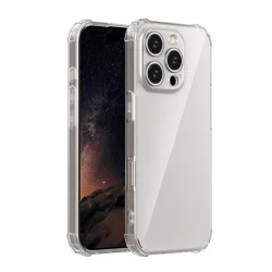   HUSĂ! - Protector de telefon din silicon (rezistenta la impact, colt cu perna de aer) TRANSPARENT Apple iPhone 16 Pro