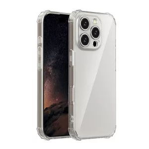 HUSĂ! - Protector de telefon din silicon (rezistenta la impact, colt cu perna de aer) TRANSPARENT Apple iPhone 16 Pro