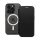 Husă în picioare, efect piele (FLIP, deschidere laterală, buzunar pentru card, protecție pentru cameră, spate magnetic, transparent mat, MagSafe) NEGRU Apple iPhone 16 Plus Husă în picioare, efect piele (FLIP, deschidere laterală, buzunar pentru card, protecție pentru cameră, spate magnetic, transparent mat, MagSafe) NEGRU Apple iPhone 16 Plus