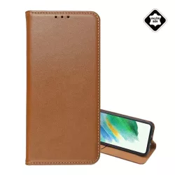   HUSĂ! - Husă în picioare, piele naturală (FLIP, deschidere laterală, suport pentru masă) MARO Apple iPhone 16 Pro