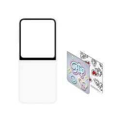   HUSĂ! - Protector de telefon din plastic SAMSUNG (ultra-subțire, spate colorat înlocuibil) TRANSPARENT Samsung Galaxy Z Flip6 5G (SM-F741)