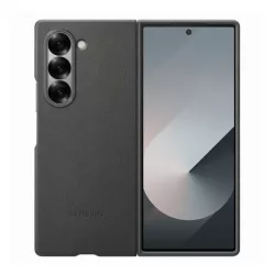   HUSĂ! - Protectie de telefon din plastic SAMSUNG (spate din piele ecologica) GR INCHIS Samsung Galaxy Z Fold6 5G (SM-F956)
