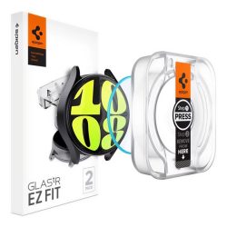   SPIGEN EZ FIT sticlă de protecție pentru ecran 2 buc (2.5D, 0.2mm, ultra-subțire, 9H) TRANSPARENT Samsung Galaxy Watch 7 eSIM 44mm (SM-L315), Galaxy Watch 7 44mm (SM-L310)